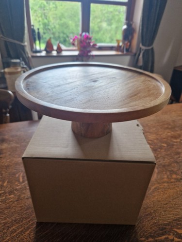 New natural mango wood cake - natural,
