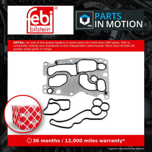 Gasket set oil - oil, cooler