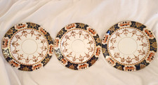 6 Royal Stafford Antique Bone China 18cm Side Plates Hand Painted Imari Pattern