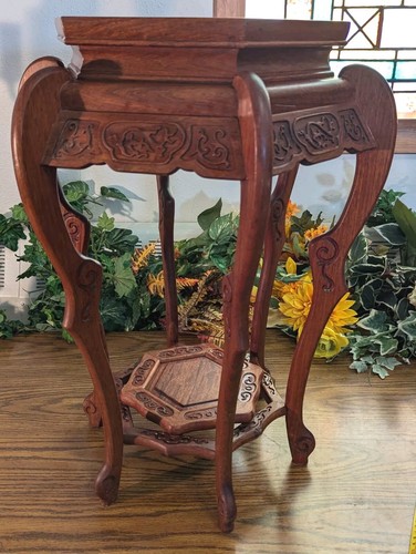 Vintage side table - table, carved