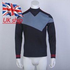 For Prodigy Uniform Captain Kathryn Janeway Starfleet Mens Shirts Tops Costumes