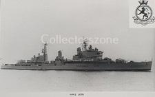 British Royal Navy HMS Lion C34 Tiger-class light cruiser Photograph 5.5x3.5