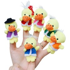 _6pcs Cute Plush Ducks Finger
