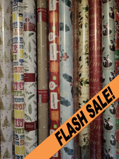 FLASH SALE Christmas Gift Roll Wrapping Paper - 3m to 10m Pick & mix