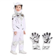 Kids Astronaut Costume Spacesuit Uniform Spaceman Cosplay Outfits Christmas Suit