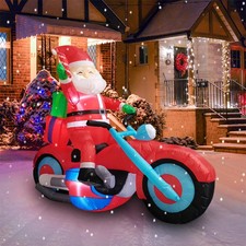 Christmas Inflatables Blow Up LED Light-up Built-in Holiday Garden Party Decor