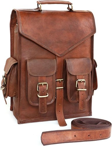 Leather backpack bag rucksack - leather,