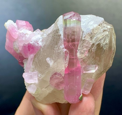 Pink tourmaline gem - gm,
