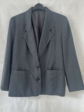 Ladies Grey Jacket Debenhams Classics Fully Lined UK Size 16 Office Work Wear  