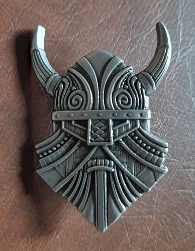 Viking warrior metal pin badge - viking,