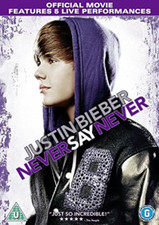 Justin Bieber: Never Say Never DVD (2011) FREE SHIPPING