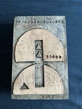 RARE Troika Pottery Rectangular Slab Vase – Signed AL (Ann Lewis) – 1967-1972