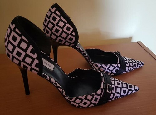 Dune black white - , satin