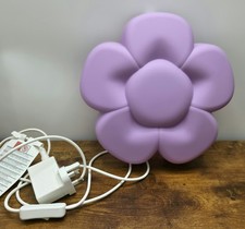 IKEA Flower LED Wall Light Lilac Nursery Kids Room Wall Lamp With Switch Working