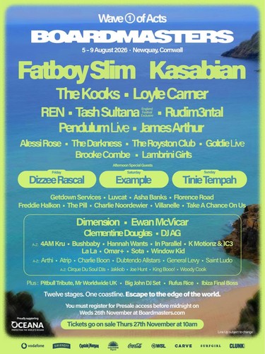 Boardmasters music festival - boardmasters,