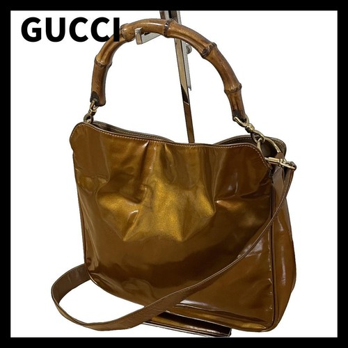 Rare gucci bamboo 2way - gucci,
