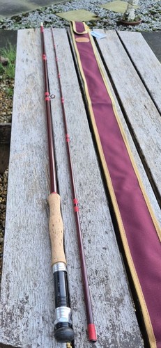 Fine fibalite trout fly rod - a,