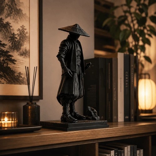 Funny ninja statue decorative - statue,