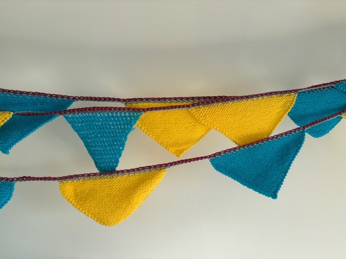 Hand knitted bunting 290 - , inch