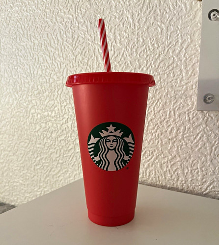 Starbucks red plastic tapered - starbucks,