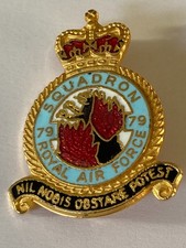 RAF 79 Squadron Enamel Lapel Badge