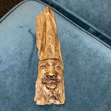 Vintage Tribal African Hand Carved Wood Carving Wall Hanging Art Home Decor NICE