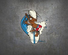 Surfer Boy Decal - Sticker