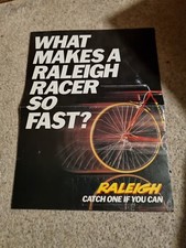 RALEIGH Record Ace Poster RACERS OLD SCHOOL RALEIGH Leaflet VINTAGE ORIGINAL