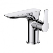 Verona Vido Mono Basin Mixer Tap with Sprung Waste - Chrome