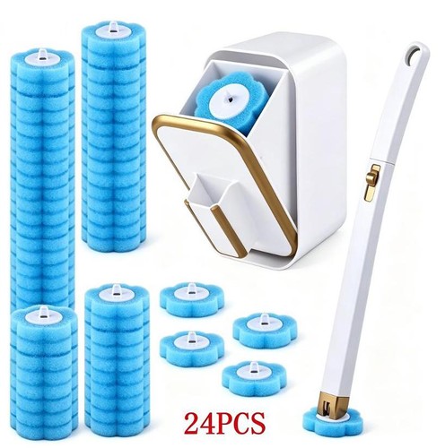 Disposable toilet brush - toilet, set