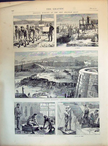 Old 1871 convicts working - old,