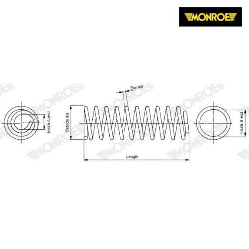 Suspension spring monroe - suspension,