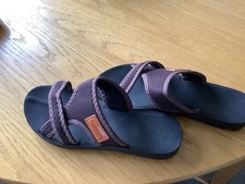 Ladies slip on flat sandals