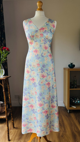 Vintage satin nightdress - nightdress, size