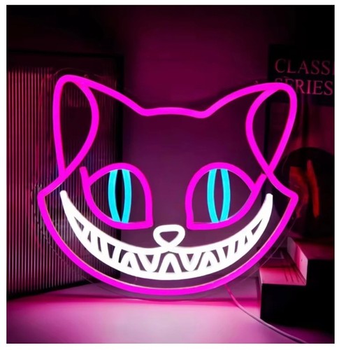 Cheshire cat neon led sign - cheshire,