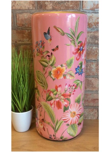 Bright pink floral - bright, ceramic
