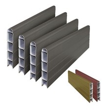 4 x Plastic Composite Fence Boards Eco Fencing Replacement uPVC Garden Panels