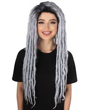 Grey dreadlock wig for women