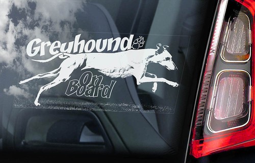 Greyhound car sticker - greyhound,