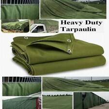2.75MX3.65M Heavy Duty Canvas Tarp Tarpaulin Outdoor Waterproof Dustproof Boat  