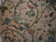 Lee Jofa, Cosimo Crewel, Embroidered Stylized Exotic Birds, BTY, Color Multi