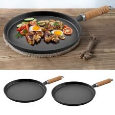 Cast Iron Grill Pan Pot Stockpot Griddle Frying Pan Skillet Cookware for Camping