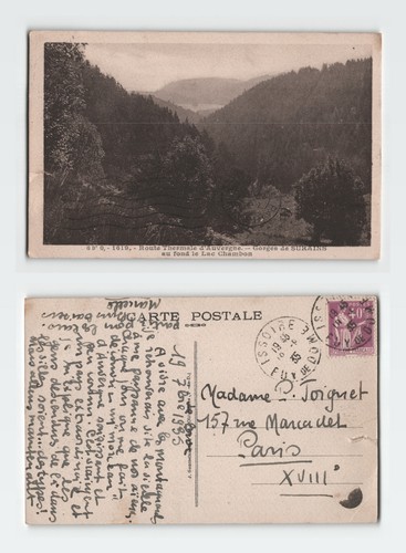 Vintage postcard route - vintage,