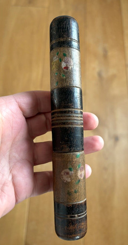 Antique wooden etui - case, sail