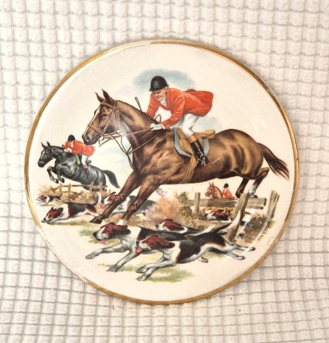 Antique fox hunting decorative - antique,