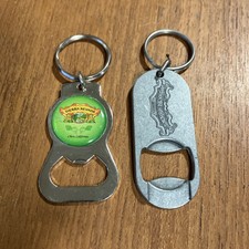 LOT OF 2! Sierra Nevada Bottle Opener Keychains Metal Collectible Beer Brewery