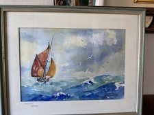  Thames Barge Watercolour B