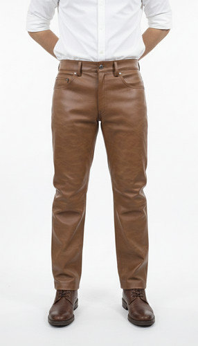 Mens distressed brown faux - mens,