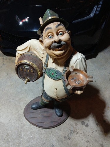 German beer waiter statue - german,