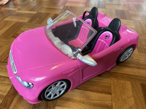 Barbie pink car - barbie,